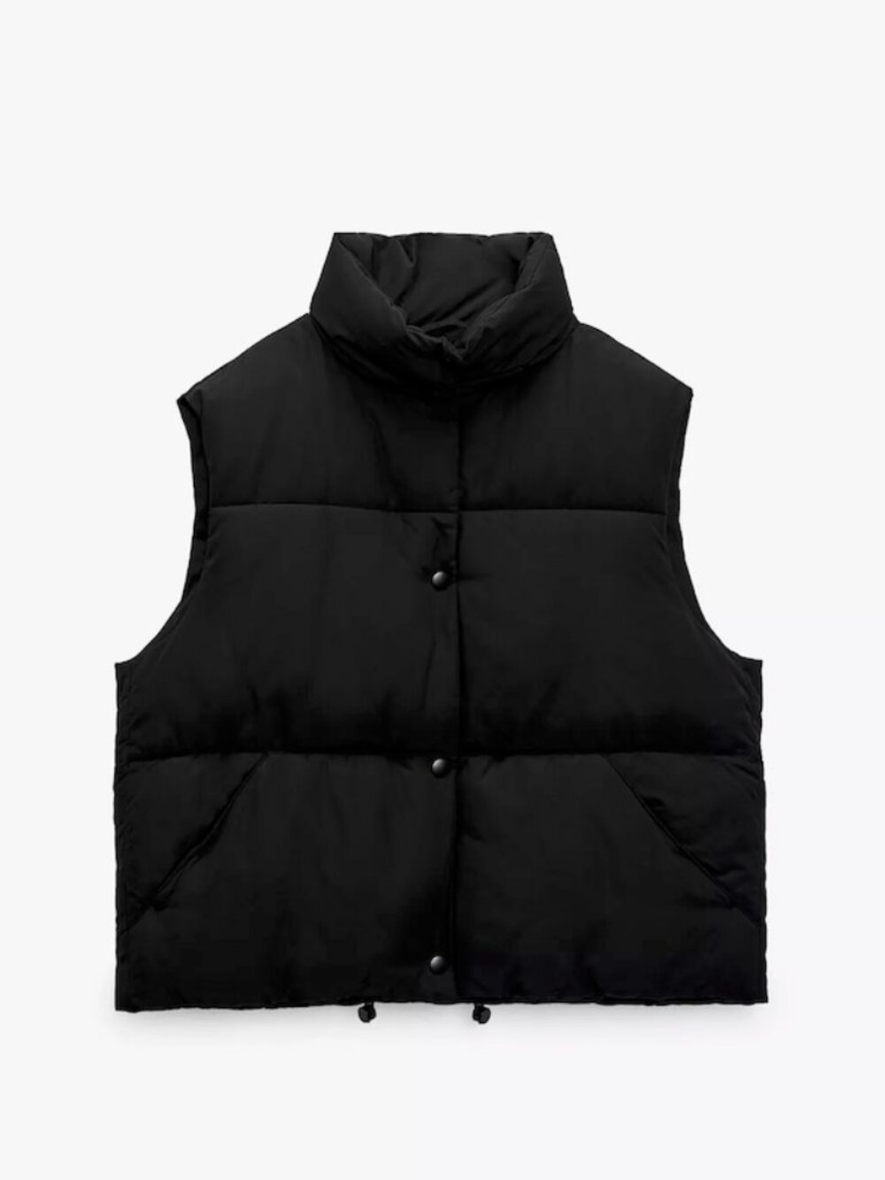ZARA Short Puffer Vest XS